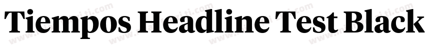 Tiempos Headline Test Black字体转换